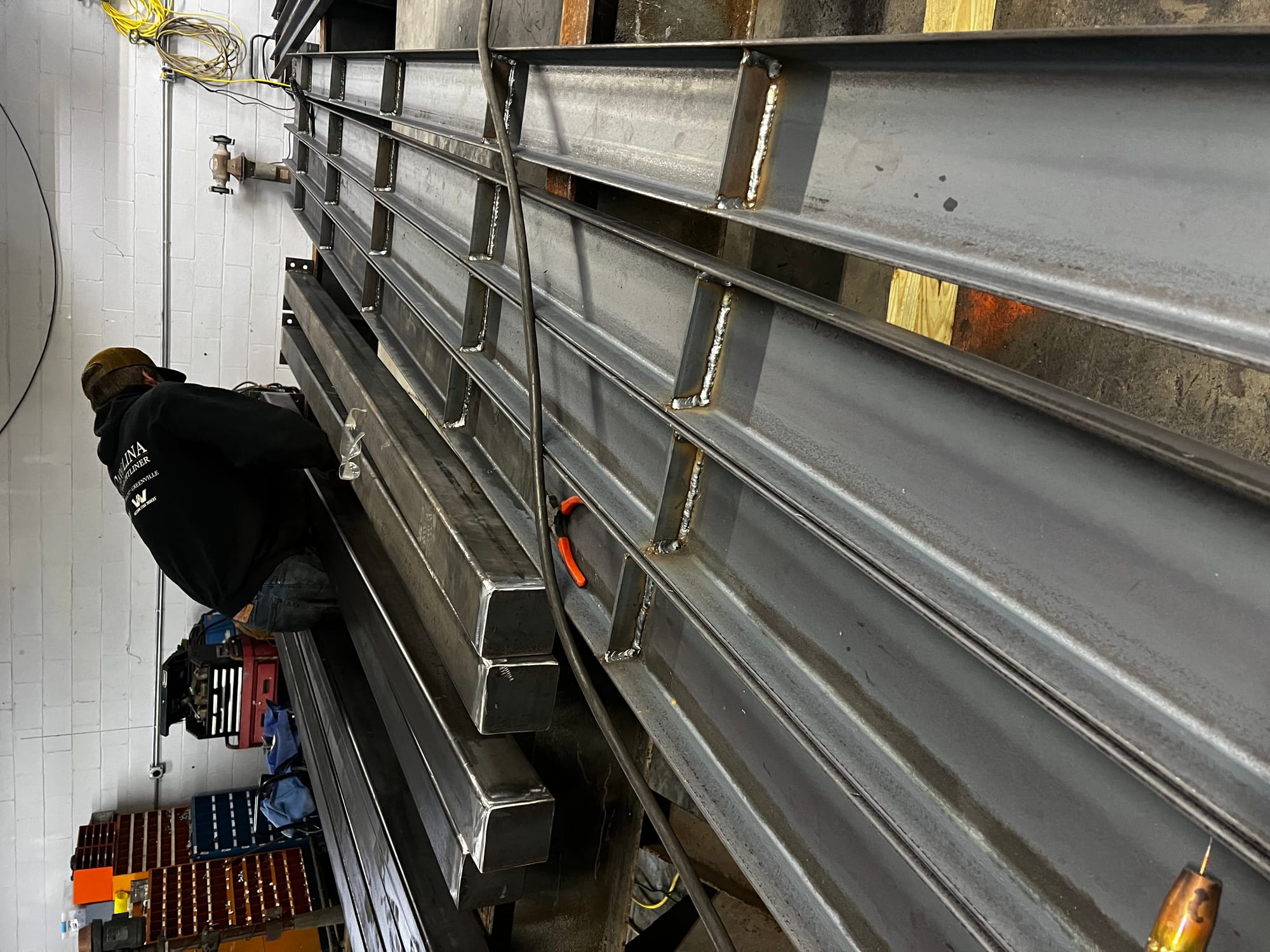 Fitting structural channel · the shop floor